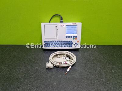 Schiller Cardiovit AT-101 ECG Machine (Powers Up) with 10 Lead ECG Lead