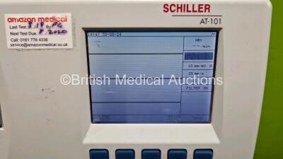 Schiller Cardiovit AT-101 ECG Machine (Powers Up) with 10 Lead ECG Lead - 4