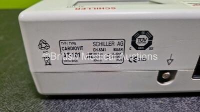 Schiller Cardiovit AT-101 ECG Machine (Powers Up) with 10 Lead ECG Lead - 5