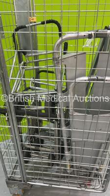 3 x Ferno Evacuation Chair Frames and 3 x Stainless Steel Scoop Stretchers (Cage Not Included) - 3