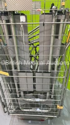 3 x Ferno Evacuation Chair Frames and 3 x Stainless Steel Scoop Stretchers (Cage Not Included) - 4