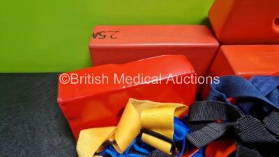 Job Lot Including 7 x Ambulance Head Foam Blocks and Various Ambulance Safety Straps - 2