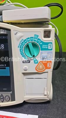 Philips Heartstart MRx Defibrillator (Powers Up) Including ECG and Printer Options with M3725A Test Load, Philips M3539A Module, Philips M3538A Li-Ion Battery and 3 Lead ECG Lead - 3