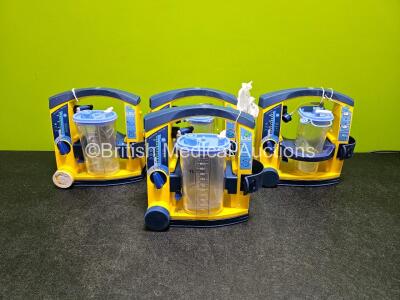 4 x Laerdal LSU Suction Units (All Power Up) with 4 x Suction Cups *SN 78041293651 / 7808168714 / 78231074199 / 78481474869*