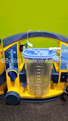 4 x Laerdal LSU Suction Units (All Power Up) with 4 x Suction Cups *SN 78061798943 / 78061294000 / 78061293974 / 78081687760* - 4