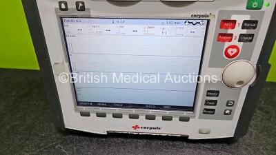 GS Corpuls3 Slim Defibrillator Ref : 04301 (Powers Up) with Corpuls Patient Box Ref : 04200 (Powers Up) with Pacer, Oximetry, ECG-D, ECG-M, CO2, CPR, NIBP,Temp 1/2, P1/P2 and Printer Options and Corpuls Display Unit Ref 04100 (Powers Up) with 3 x Li-Ion B - 2