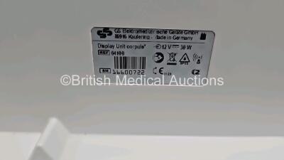 GS Corpuls3 Slim Defibrillator Ref : 04301 (Powers Up) with Corpuls Patient Box Ref : 04200 (Powers Up) with Pacer, Oximetry, ECG-D, ECG-M, CO2, CPR, NIBP,Temp 1/2, P1/P2 and Printer Options and Corpuls Display Unit Ref 04100 (Powers Up) with 3 x Li-Ion B - 6