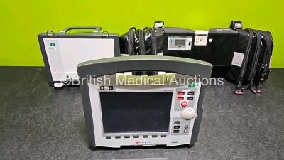 GS Corpuls3 Slim Defibrillator Ref : 04301 (Powers Up) with Corpuls Patient Box Ref : 04200 (Powers Up) with Pacer, Oximetry, ECG-D, ECG-M, CO2, CPR, NIBP, Temp 1/2, P1/P2 and Printer Options, 4 and 6 Lead ECG Leads, SpO2 Finger Sensor, CO2 Cable, 3 x Li - 7