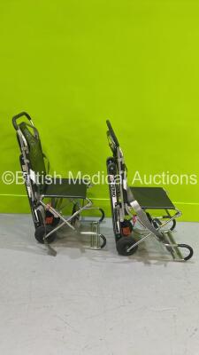 2 x Ferno Compact Evacuation Chairs with Ferno Compact 2 Tracks *SN CT-02400-C / CT-0101-T / CT-02271-C / CT-02409-T* - 3