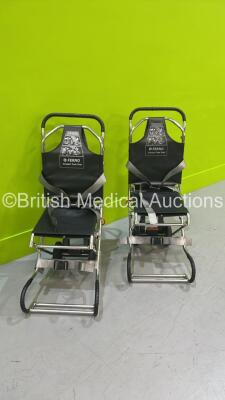 2 x Ferno Compact Evacuation Chairs with Ferno Compact 2 Tracks *SN CT-0101-C / CT-02400-T / CT-01499-C / CT-01499-T * - 2