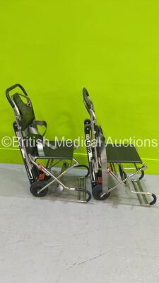 2 x Ferno Compact Evacuation Chairs with Ferno Compact 2 Tracks *SN CT-02281-C / CT-02281-T / CT-02670-C / CT-02670-T* - 3