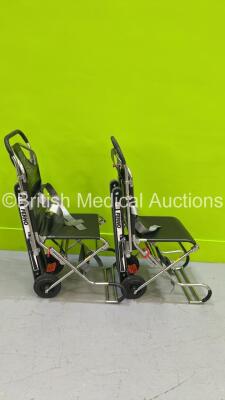 2 x Ferno Compact Evacuation Chairs with Ferno Compact 2 Tracks *SN CT-02257-C / CT-01972-T / CT-04995-C / CT-04995-T* - 3