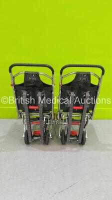 2 x Ferno Compact Evacuation Chairs with Ferno Compact 2 Tracks *SN CT-02257-C / CT-01972-T / CT-04995-C / CT-04995-T* - 4