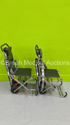 2 x Ferno Compact Evacuation Chairs with Ferno Compact 2 Tracks *SN CT-02286-C / CT-02286-T / CT-04460-C / CT02444-T* - 3