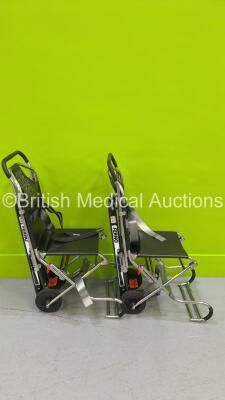 2 x Ferno Compact Evacuation Chairs with Ferno Compact 2 Tracks *SN CT-03144-C / CT-03386-T / CT-02262-C / CT-04250-T* - 3