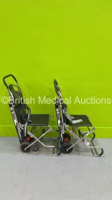 2 x Ferno Compact Evacuation Chairs with Ferno Compact 2 Tracks *SN CT-04992-C / CT-02275-T / CT-02423-C / CT-02423-T* - 3