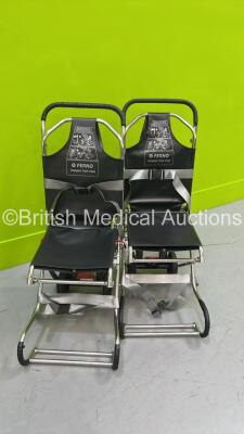 2 x Ferno Compact Evacuation Chairs with Ferno Compact 2 Tracks *SN CT-02351-C / CT-03388-T / CT-02424-C / CT-02424-T** - 2