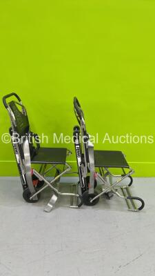 2 x Ferno Compact Evacuation Chairs with Ferno Compact 2 Tracks *SN CT-02351-C / CT-03388-T / CT-02424-C / CT-02424-T** - 3