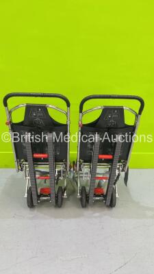 2 x Ferno Compact Evacuation Chairs with Ferno Compact 2 Tracks *SN CT-02351-C / CT-03388-T / CT-02424-C / CT-02424-T** - 4