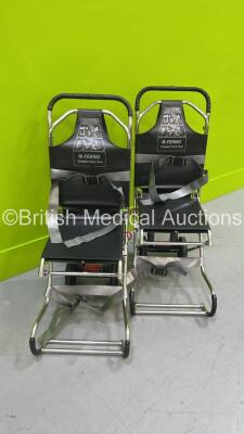 2 x Ferno Compact Evacuation Chairs with Ferno Compact 2 Tracks *SN CT-01969-C / CT-01969-T / CT-02682-C / CT-02682-T** - 2