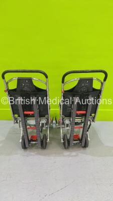 2 x Ferno Compact Evacuation Chairs with Ferno Compact 2 Tracks *SN CT-01969-C / CT-01969-T / CT-02682-C / CT-02682-T** - 4