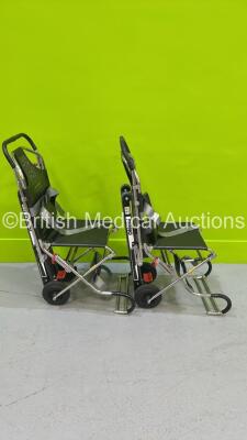 2 x Ferno Compact Evacuation Chairs with Ferno Compact 2 Tracks *SN CT-02365-C / CT-02365-T / CT-02279-C / CT-02279-T** - 3