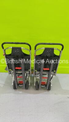 2 x Ferno Compact Evacuation Chairs with Ferno Compact 2 Tracks *SN CT-02365-C / CT-02365-T / CT-02279-C / CT-02279-T** - 4