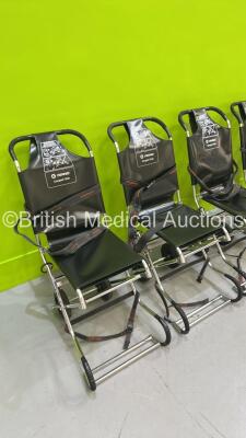 5 x Ferno Compact Evacuation Chairs *S/N CC014033 / CC011366 / CC011691 / CC011288 / CC011059* - 3