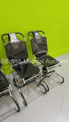 5 x Ferno Compact Evacuation Chairs *S/N CC014033 / CC011366 / CC011691 / CC011288 / CC011059* - 5