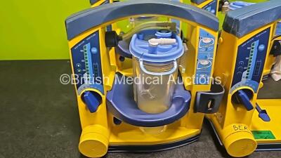 4 x Laerdal LSU Suction Units (All Power Up) with 3 x Suction Cups - 2