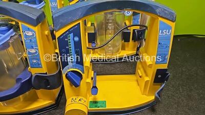 4 x Laerdal LSU Suction Units (All Power Up) with 3 x Suction Cups - 3