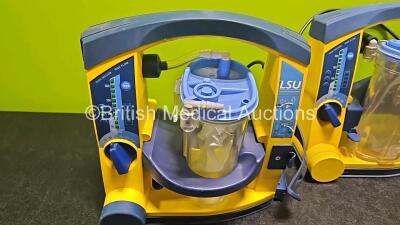 4 x Laerdal LSU Suction Units (All Power Up) with 3 x Suction Cups - 4