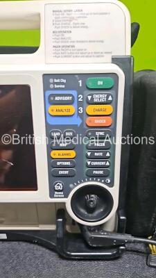 Medtronic Lifepak 12 Biphasic Defibrillator (No Power) Including Pacer, ECG, SpO2, CO2, and NIBP Options with Paddle Lead - 4