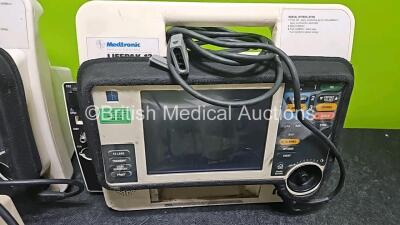 Job Lot Including 1 x Medtronic Lifepak 12 Biphasic Defibrillator Including ECG, SpO2, CO2, and NIBP Options, 2 x Medtronic Lifepak 12 Biphasic Defibrillator Including ECG, SpO2 and NIBP Options and 1 x Medtronic Lifepak 12 Biphasic Defibrillator Includi - 4