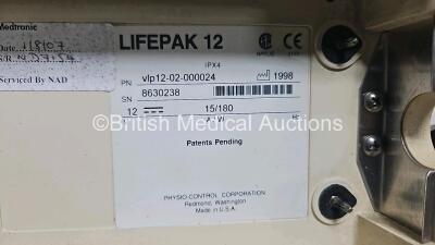 Job Lot Including 1 x Medtronic Lifepak 12 Biphasic Defibrillator Including ECG, SpO2, CO2, and NIBP Options, 2 x Medtronic Lifepak 12 Biphasic Defibrillator Including ECG, SpO2 and NIBP Options and 1 x Medtronic Lifepak 12 Biphasic Defibrillator Includi - 14