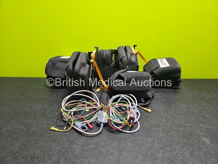 Job Lot Including 3 x Lifepack 12 Cases and 2 x Physio Control Ref 11111-000021 4 Lead ECG Lead