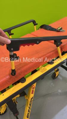 Stryker M-1 Roll In Ambulance Stretcher with Mattress and Straps (Hydraulics Working - Damaged - See Pictures) - 10