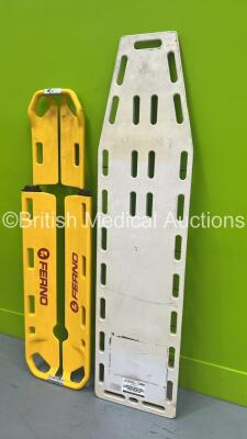 1 x Ferno EXL Scoop Stretcher (1 x Snapped Catch - See PIctures) and 1 x Spinal Board - 5