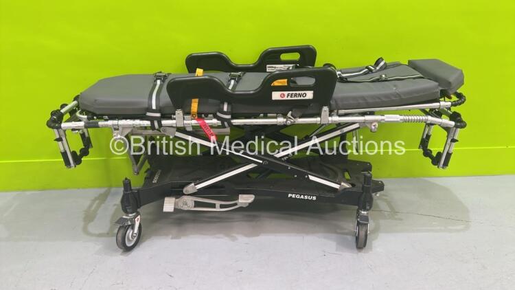 Ferno Pegasus Hydraulic Ambulance Stretcher with Mattress and Straps (Hydraulics Tested Working) *S/N *PEG6805*