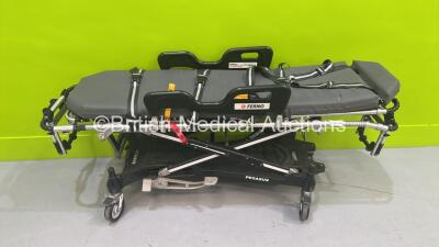 Ferno Pegasus Hydraulic Ambulance Stretcher with Mattress and Straps (Hydraulics Tested Working) *S/N *PEG6805* - 2