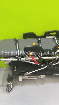 Ferno Pegasus Hydraulic Ambulance Stretcher with Mattress and Straps (Hydraulics Tested Working) *S/N *PEG6805* - 4