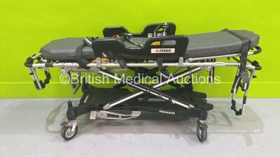 Ferno Pegasus Hydraulic Ambulance Stretcher with Mattress and Straps (Hydraulics Tested Working) *S/N PEG6838*