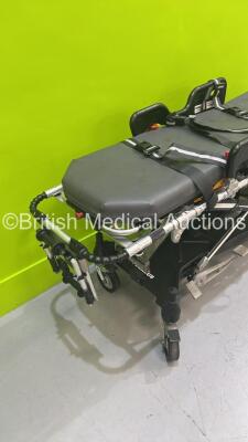 Ferno Pegasus Hydraulic Ambulance Stretcher with Mattress and Straps (Hydraulics Tested Working) *S/N PEG6838* - 3