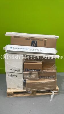 Pallet Of Mixed Consumables - GlideScope Bflex, PH Capsule, Stryker Pivot CinchLock (Out of Date) *RAK*