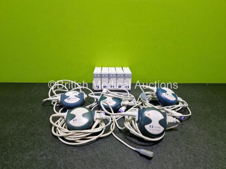 Job Lot Including 5 x Covidien BIS LoC 2 Channel Transducers *1 x Mfd - 2023*and 5 x Mindray BIS Modules