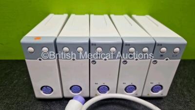 Job Lot Including 5 x Covidien BIS LoC 2 Channel Transducers *1 x Mfd - 2023*and 5 x Mindray BIS Modules - 2