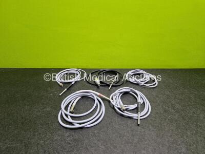 5 x Various Fibre Optic Light Guides (s)