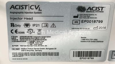 Acist CVi Injector Head on Stand Version 6.1.4.2 (Powers Up) *EP0018799* - 4