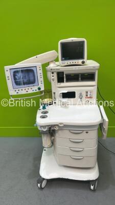 Datex-Ohmeda Aisys Anaesthesia Machine Software Version na with GE Dash 4000 Monitor, Hoses, Absorber and Bellows (Powers Up - Faulty Display - See Photo)