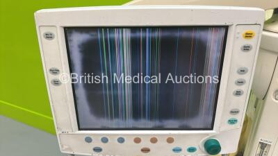 Datex-Ohmeda Aisys Anaesthesia Machine Software Version na with GE Dash 4000 Monitor, Hoses, Absorber and Bellows (Powers Up - Faulty Display - See Photo) - 2